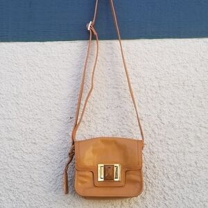 Badgley Mischka light orange small crossbody bag